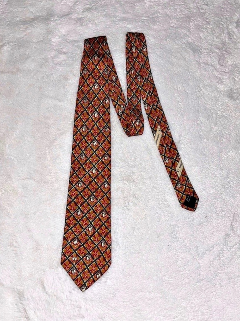 Valentino Silk Geometric Tie